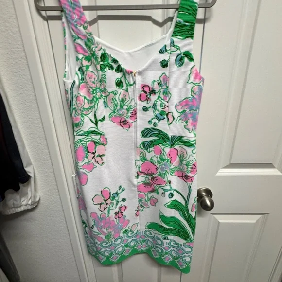 Lilly Pulitzer Del Rey shift stretch dress size 8 orchids on the avenue - Picture 7 of 8
